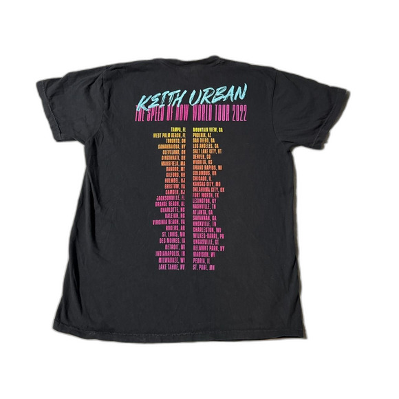 Band Shirt for Keith Urban Tour "The Speed of Now World Tour 2022" Size M - Picture 2 of 3